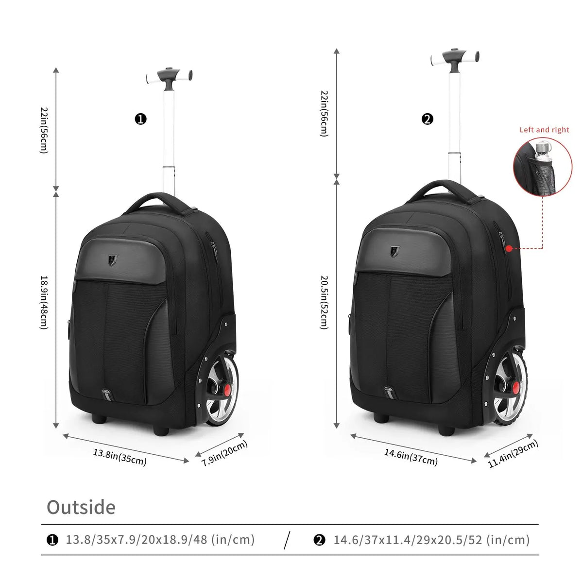 20-Inch Convertible Rolling Backpack - product image 5