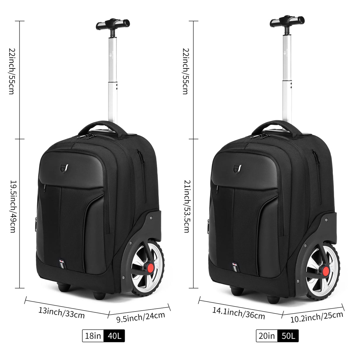 20-Inch Rolling Carry-On Backpack - product image 6