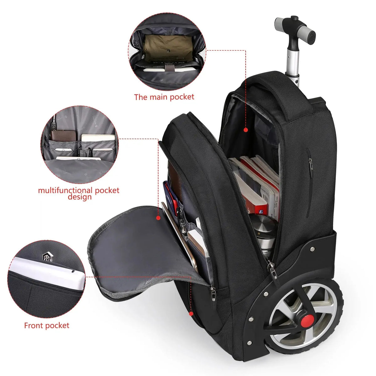 20-Inch Convertible Rolling Backpack - product image 2
