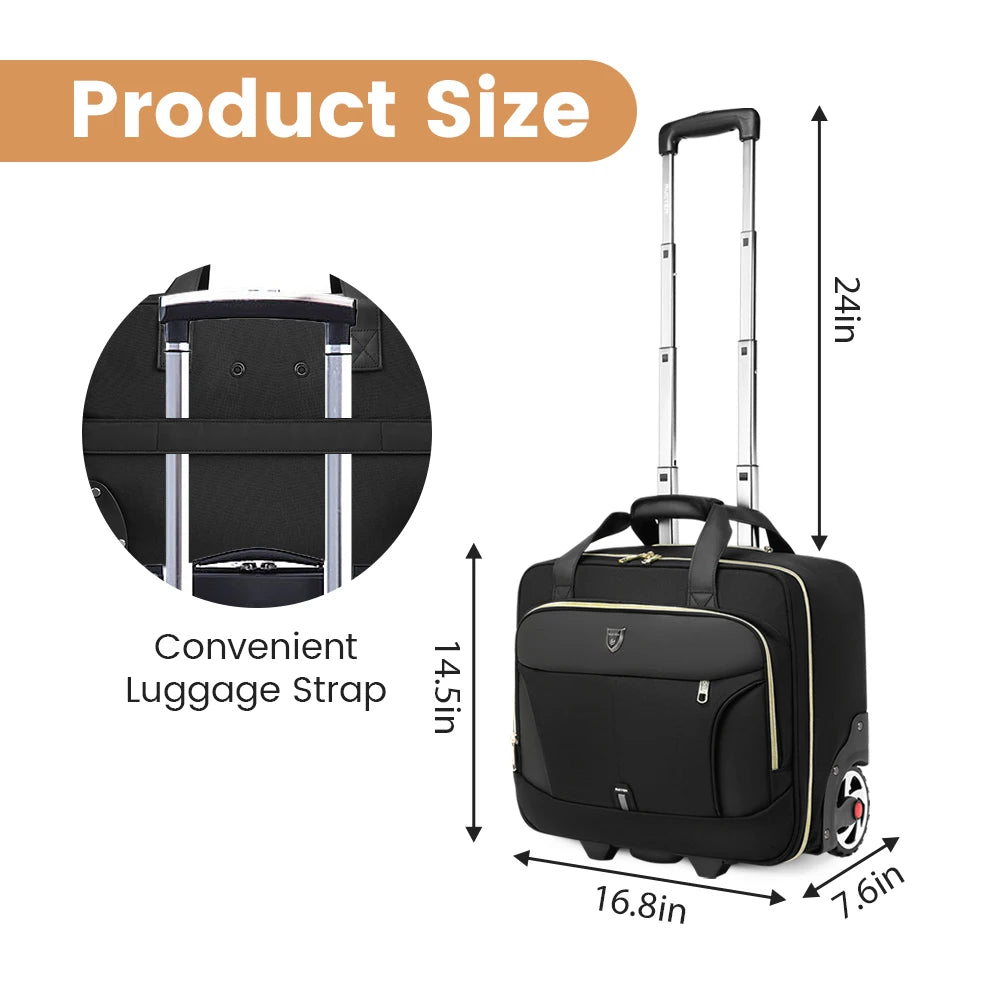 18-Inch Rolling Laptop Briefcase - product image 6